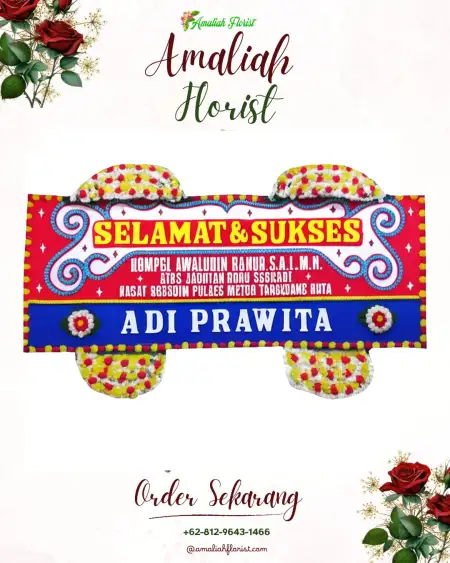 Papan Bunga Ucapan Selamat Wonoploso